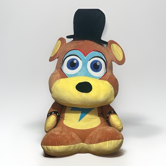 RARE! 35" JUMBO Five Nights At Freddy's GlamRock‎ FNAF Freddy Fazbear Plush MINT - Picture 1 of 13